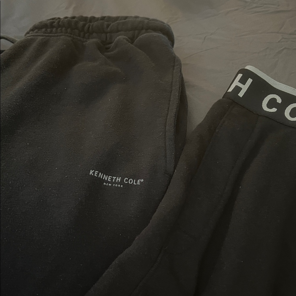 Kenneth Cole Black Sweatpants bundle of 2, excellent used condition